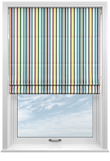 The British Stripe Co. Elizabeth, Notting Hill No.1 - Roman Blind